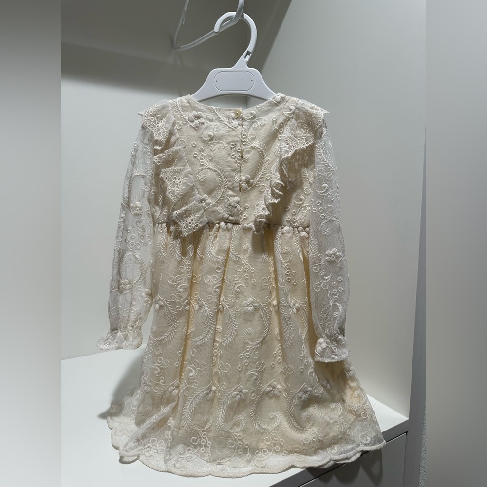 Zara embroidered tulle Lace Kids Dress